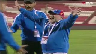 YouTube: el acalorado festejo entre Maradona y Danilo Carando [VIDEO]