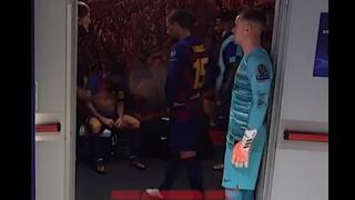 ¡Ayúdenlo! Sale a la luz el video completo de un Leo Messi fulminado en el vestuario del Barcelona