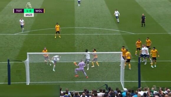 Kane ha marcado el único gol del triunfo de Tottenham ante Wolves.