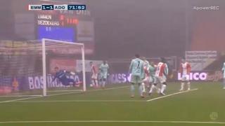 Está en racha: Miguel Araujo marcó gol para el empate de FC Emmen contra Ado Den Haag [VIDEO]