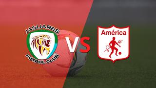 Termina el primer tiempo con una victoria para América de Cali vs Jaguares por 1-0