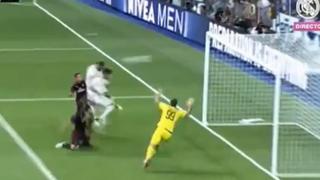 De cabeza no falla: Benzema marcó el 1-0 del Madrid contra AC Milan por el Trofeo Santiago Bernabéu [VIDEO]
