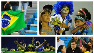 Fiesta en Montevideo: hinchas uruguayos encienden el partido ante Brasil