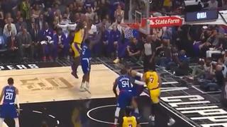 No se lo esperaba: LeBron James dejó en ridículo a Kawhi Leonard con tremendo triple para los Lakers [VIDEO]