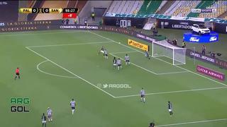 ‘Cabezazo’ para el título: Breno Lopes puso el 1-0 en la Final entre Palmeiras y Santos [VIDEO]