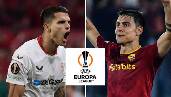 Sevilla y Roma se enfrentan por la final de la Europa League. Descubre qué canal transmitirá este emocionante partido. | Cristina Quicler / Filippo Monteforte / AFP