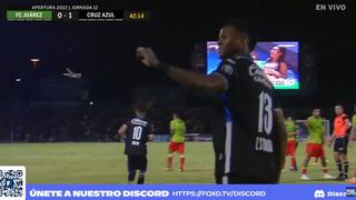 El primero de la noche: gol de Michael Estrada para el 1-0 del Cruz Azul vs. Juárez por Liga MX