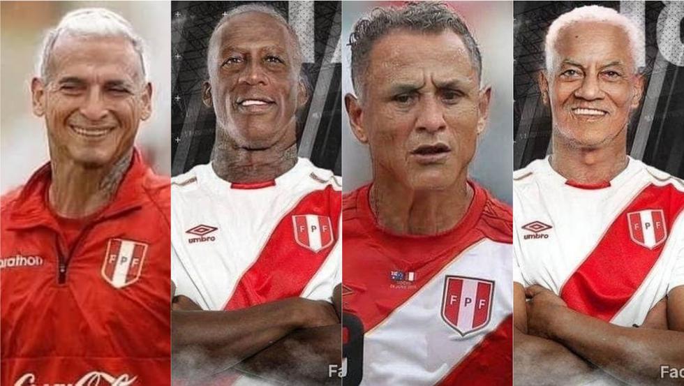 Así lucen los jugadores de la Selección Peruana con el Face App Challenge.