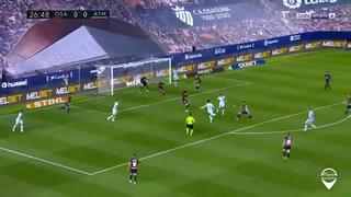 ¡Tremendo disparo! João Félix anotó el primero para el Atlético de Madrid en el partido contra Osasuna [VIDEO]