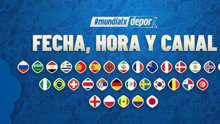 Calendario Mundial Rusia 2018: programación, horarios y canales de todos los duelos de la Copa