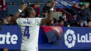 Tras jugada de Benzema: Alaba anota el 1-0 del Real Madrid vs Osasuna [VIDEO]