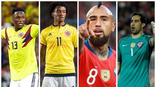 ¡Partidazo en Alicante! Las alineaciones de Colombia y Chile por amistoso por fecha FIFA