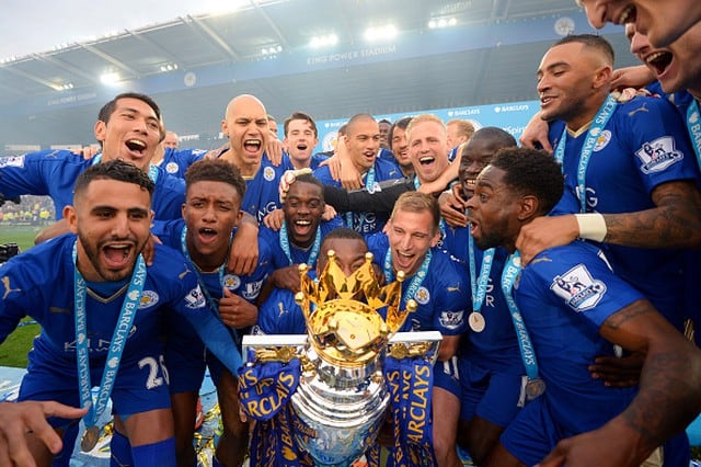 El equipo de Leicester City que salió campeón de la Premier League en 2016. (Foto: Getty Images)