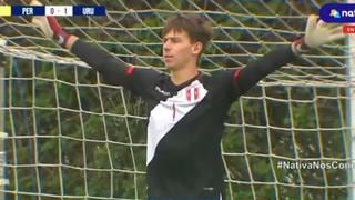 Peruano Schimitschek atajó un penal en amistoso vs. Uruguay Sub-17 [VIDEO]