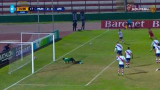 Universitario: milagrosa tapada de meta de Municipal evitó primer gol crema [VIDEO]
