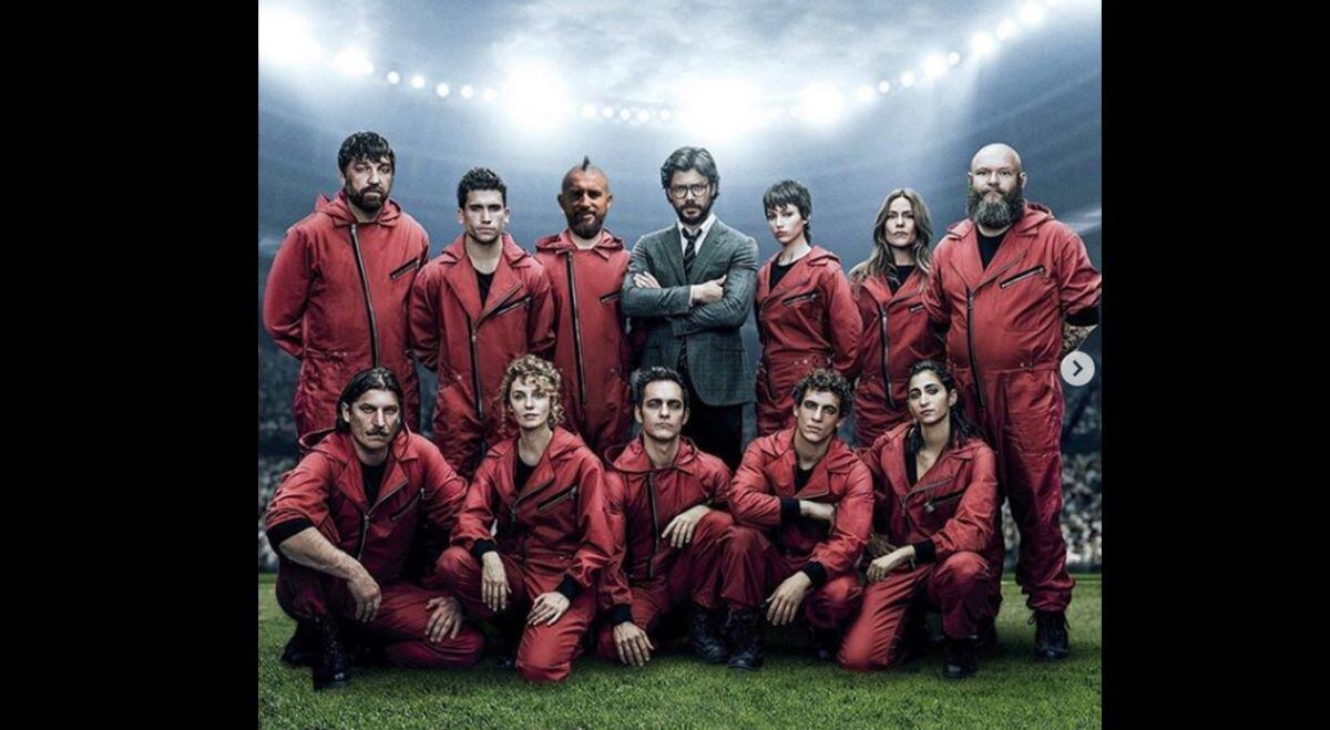 Se hace llamar 'El King’: Arturo Vidal oyó el consejo de ‘Helsinki’ y se sumó a la Casa de Papel.