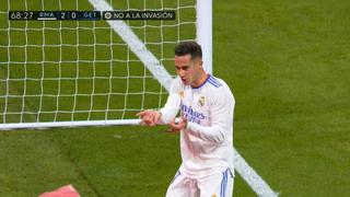 Un pase a la red: Lucas Vázquez anotó el 2-0 del Real Madrid vs. Getafe [VIDEO]