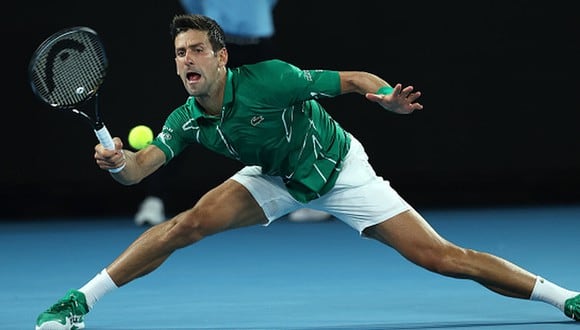 Novak Djokovic derrotó a Novak Djokovic por 3-0 en las semifinales del Australian Open 2020. (Getty Images)
