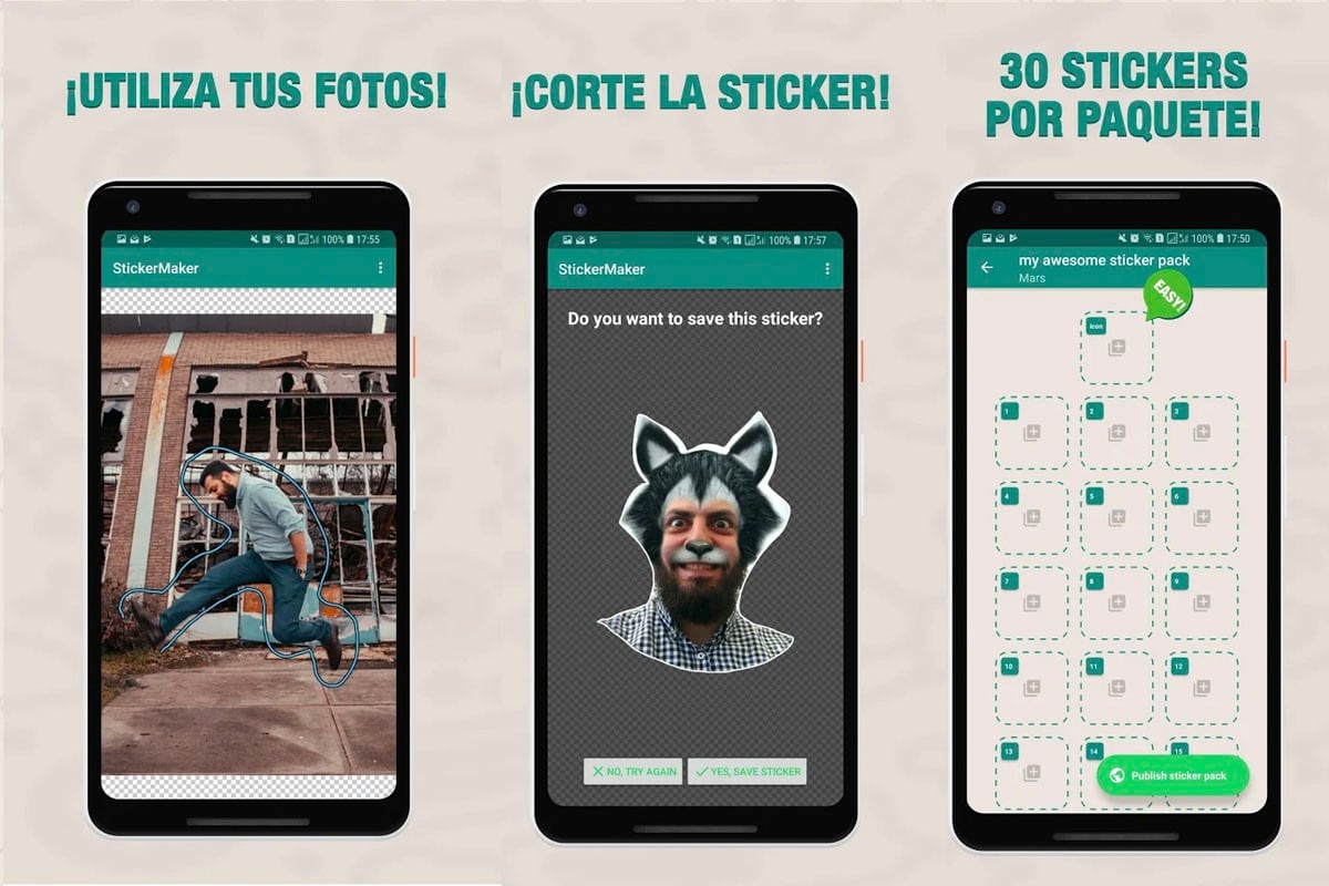 ¿Cómo hacer stickers para WhatsApp? (Foto: Sticker Maker)