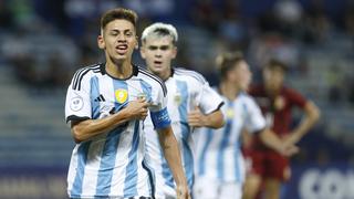 Con doblete de Agustin Ruberto: Argentina venció 4-2 a Venezuela por Sudamericano Sub-17