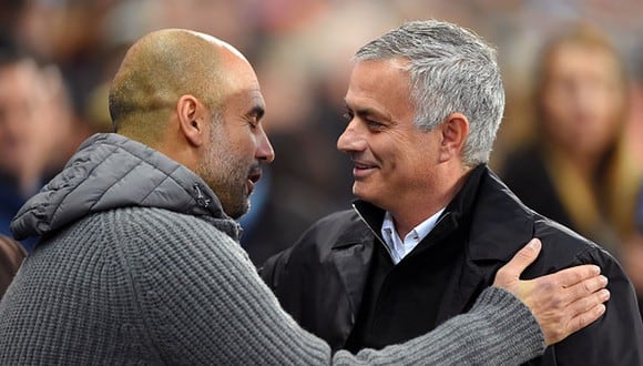 Guardiola y Mourinho también se han enfrentado en el fútbol español. (Foto: Getty Images)