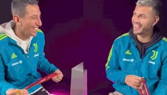El revelador video que causó sorpresa de Di María y Paredes. (Captura: Juventus)