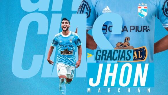 Jhon Marchán no seguirá en Sporting Cristal. (Foto: prensa SC)