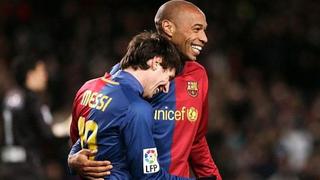 Como un niño: Thierry Henry se mostró sorprendido tras la ovación de Lionel Messi en su debut