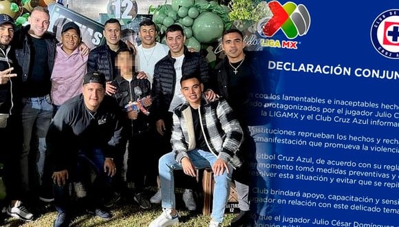 Futbolista Julio César ‘Cata’ Domínguez de Cruz Azul celebró cumpleaños de su hijo con temática de narcotráfico (Foto: Composición Depor/Julio César Domínguez/Liga MX/Cruz Azul)