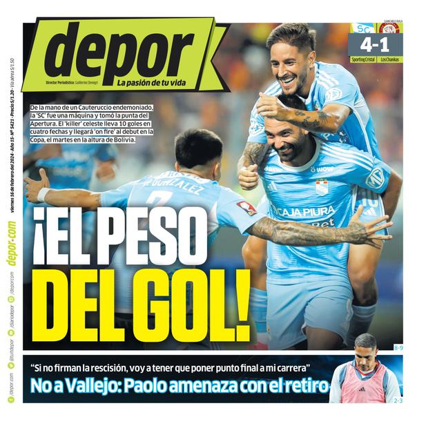 ¡El peso del gol!