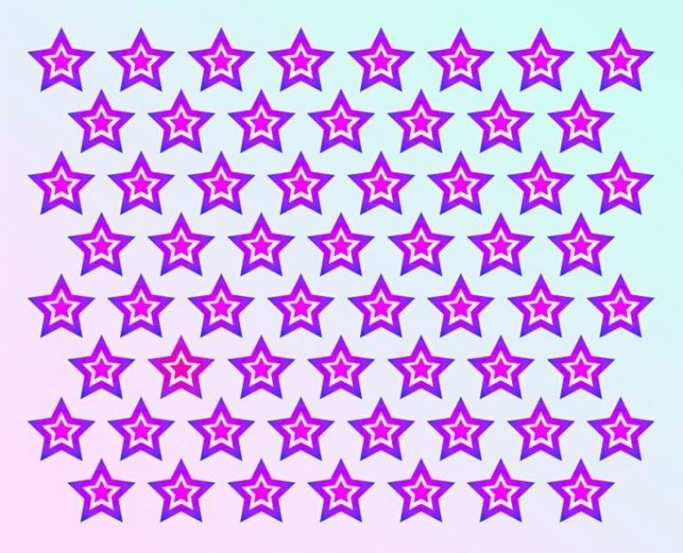 Mira la gráfica de las estrellas y encuentra a la distinta a las demás en solo 5 segundos. (Foto: Facebook)