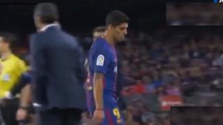 Tienes que ver el gesto de Valverde: el monumental 'cabreo' de Suárez cuando lo cambiaron ante Málaga