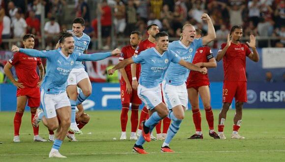 Manchester City vs. Sevilla se enfrentaron por la Supercopa de Europa. (Foto: EFE)