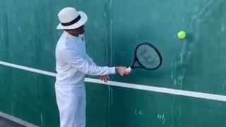 ¿Se hará viral? Roger Federer retó a Messi, Ronaldo, Nadal, LeBron James y a otras figuras a elegante ‘challenge’ de tenis [VIDEO]