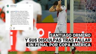 Perú vs. Paraguay: las sinceras disculpas de Santiago Ormeño tras fallar su penal