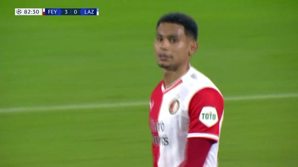 Así fue el penal que cometió Marcos López en el Feyenoord vs. Lazio. (Video: ESPN)