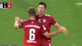 No podía ser otro: Lewandowski marca el 1-1 del Bayern ante el Mönchengladbach [VIDEO]