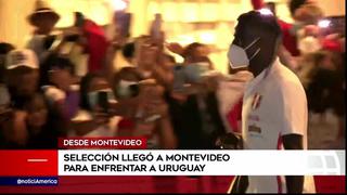 Selección peruana llegó a Montevideo para enfrentar a Uruguay
