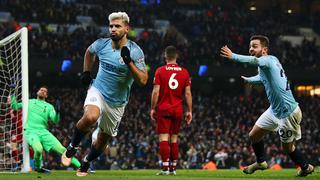 ¡Partidazo! Manchester City venció 2-1 al Liverpool y acabó con su invicto en la Premier League 2019