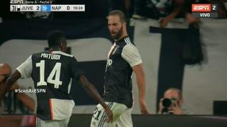 El 'Pipita' en modo bestia: el golazo de Higuaín para el 2-0 de Juventus ante Napoli en Turín [VIDEO]