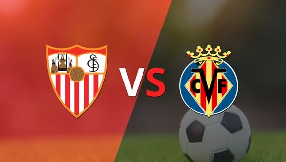 Termina el primer tiempo con una victoria para Sevilla vs Villarreal por 1-0