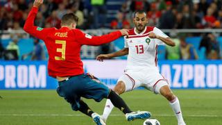 Piqué cometió tremenda plancha en el España vs. Marruecos, pero ni lo amonestaron [VIDEO]