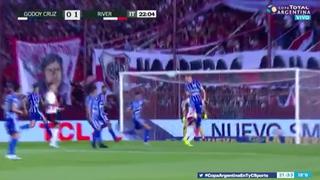¡'Blooper' de Varela! River encontró el 1-0 ante Godoy Cruz por Copa Argentina gracias a un autogol [VIDEO]