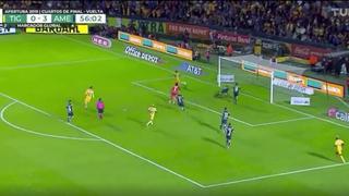 Descuenta el ‘Felino’: el gol de Javier Aquino en Tigres vs. América [VIDEO]