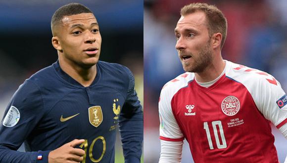 Francia vs. Dinamarca se enfrentarán en la fecha 2 del Mundial Qatar 2022. (Foto: Agencias)