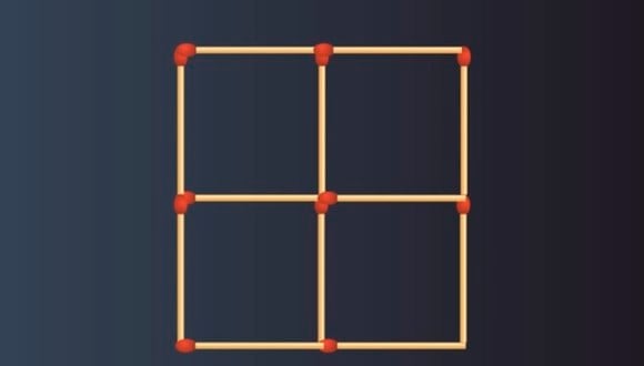 Aquí te mostramos la imagen del reto viral e intenta formar 7 cuadrados con solo 2 movimientos. | Foto: fresherlive
