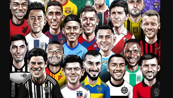 Los rostros de los protagonistas en la Copa Libertadores. (Foto: @Libertadores)