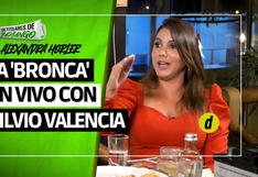 Alexandra Horler y su ‘bronca’ en vivo con Silvio Valencia