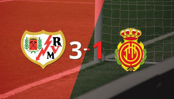 En su casa, Rayo Vallecano vence 3 a 1 a Mallorca