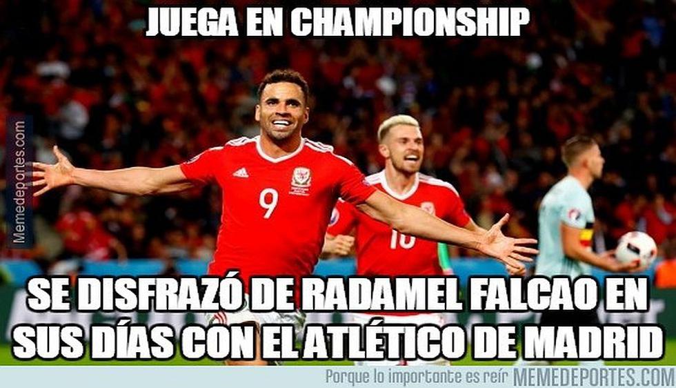 Gales se metió a semifinales de la Eurocopa Francia 2016 al vencer a Bélgica (Meme Deportes).